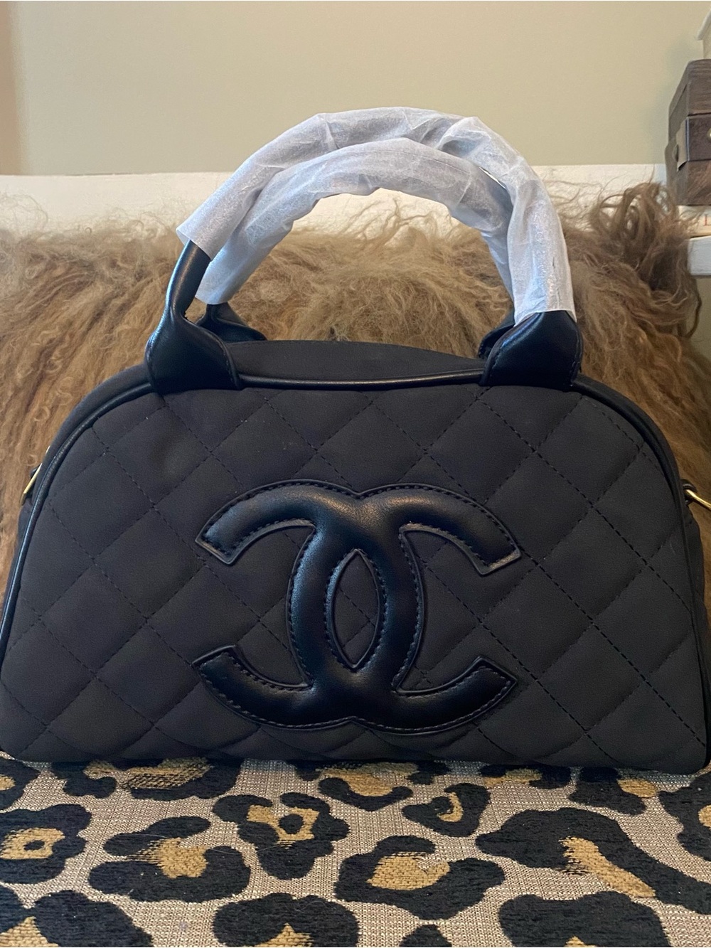 Beautiful Quilted C c unbranded satchel bag